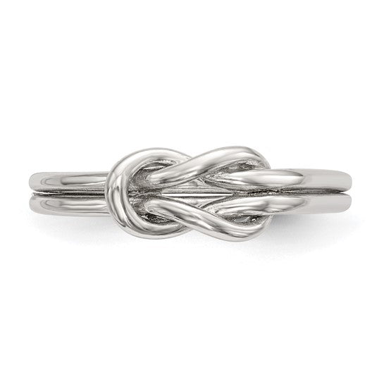 Sterling Silver Love Knot Ring - Size 7