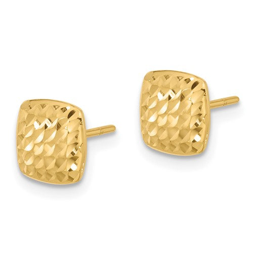 14 Karat Yellow Gold Stud Earrings