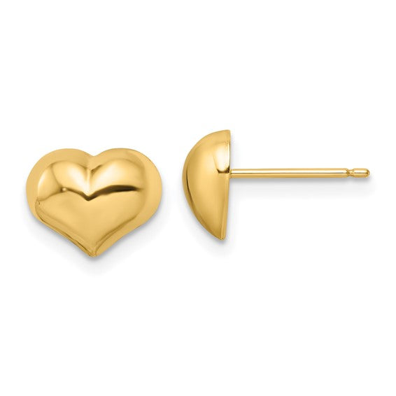 14 Karat Yellow Gold Stud Earrings