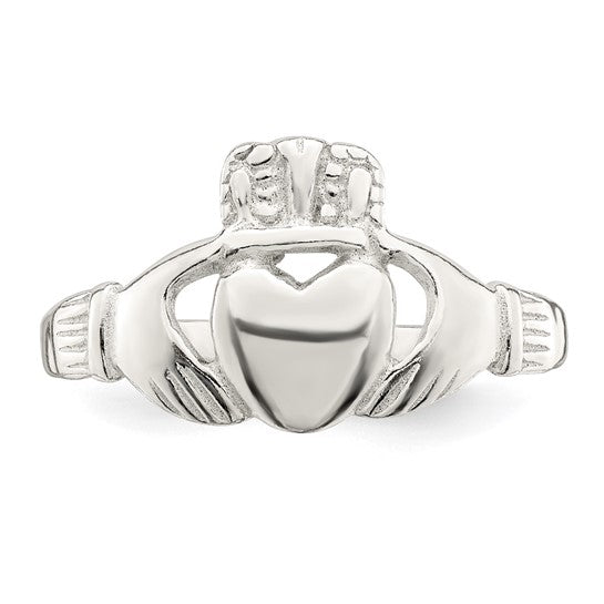 Sterling Silver Claddagh Ring - Size 6