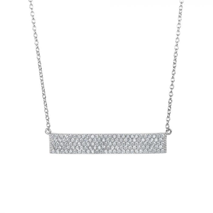 Sterling Silver Bar Necklace