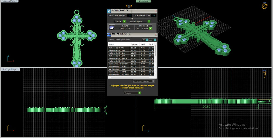 A image of a computer aided design of a large orthodox cross