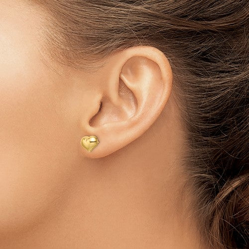 14 Karat Yellow Gold Stud Earrings