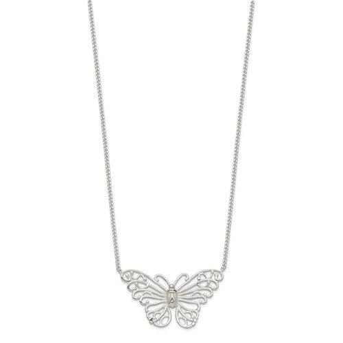 Sterling Silver Butterfly Necklace