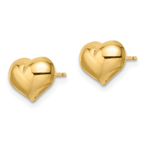 14 Karat Yellow Gold Stud Earrings