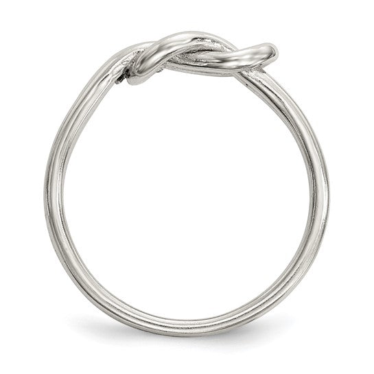 Sterling Silver Love Knot Ring - Size 7