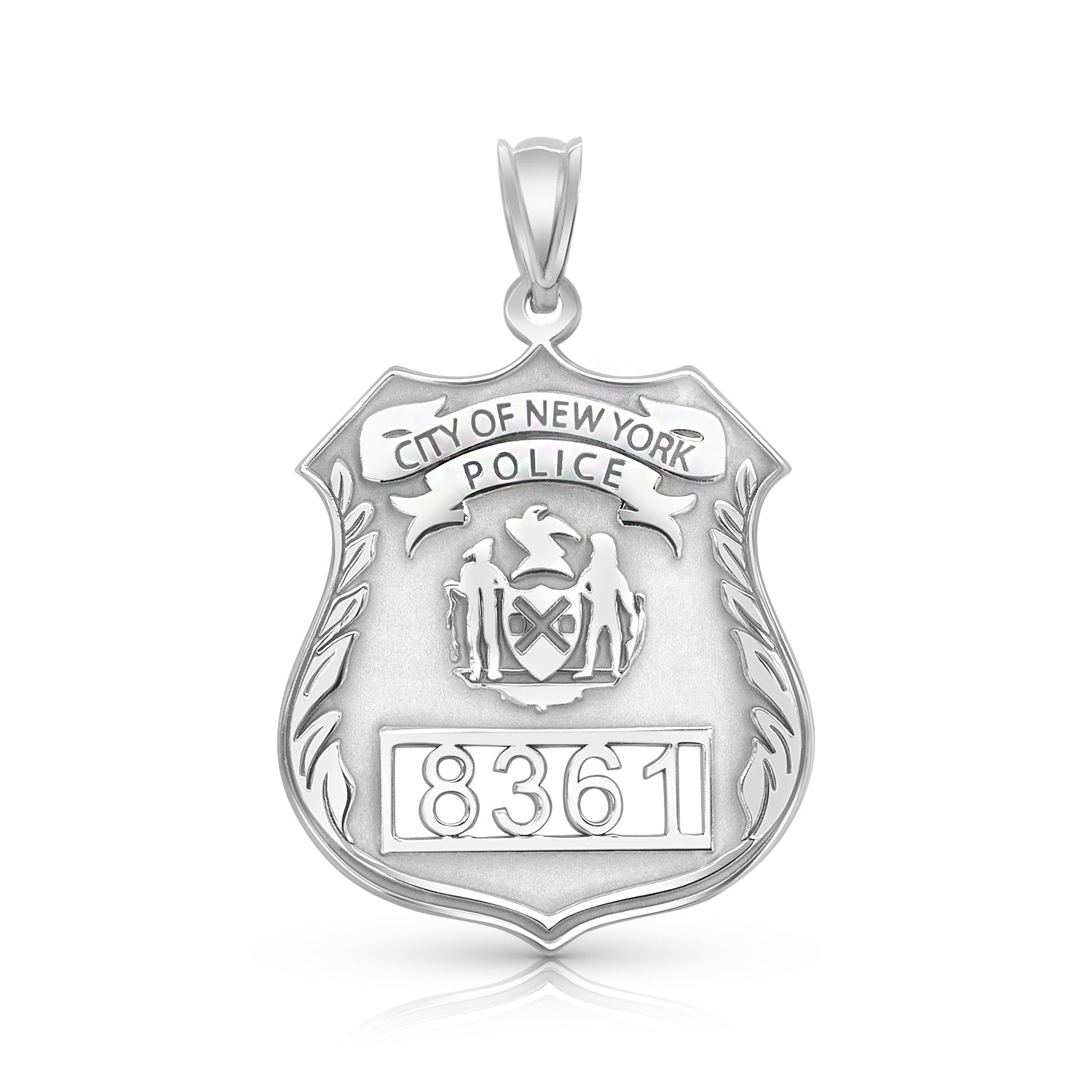 Silver Police 2024 badge charm