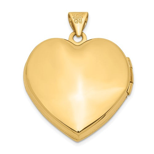 14 Karat 2 Tone Gold Locket Charm Pendant