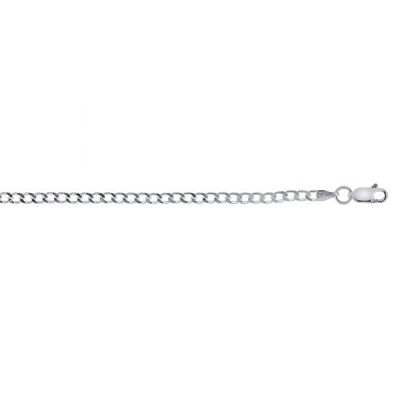 Sterling Silver 2.8mm 20 inch Cuban Link Chain