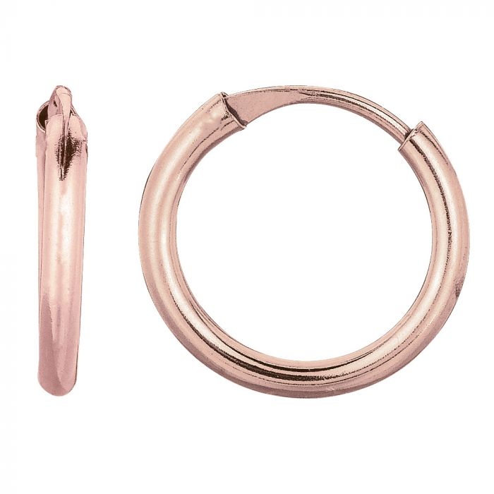 14 Karat Rosé Gold Small Hoop Earrings