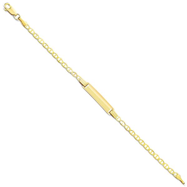 Yellow 14 Karat Baby Mariner ID Bracelet