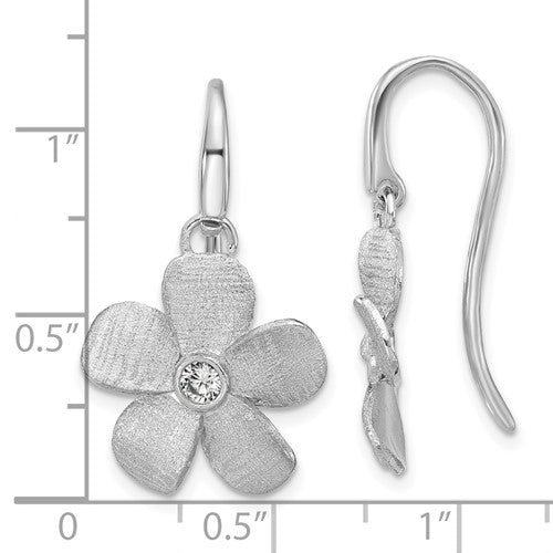 Sterling Silver Flower Earrings